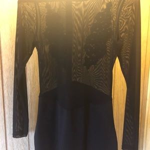 Black sheer dress